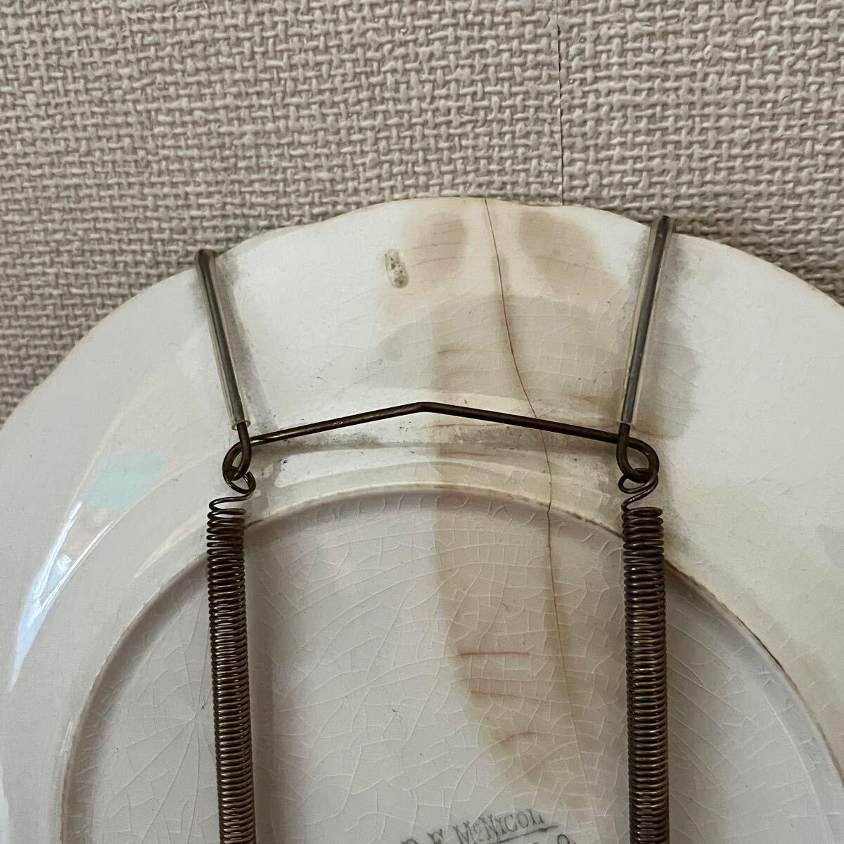 1910s カレンダー プレート 皿 船 アート インテリア雑貨 ディスプレイ 壁掛け ヴィンテージ アンティーク USA_画像9