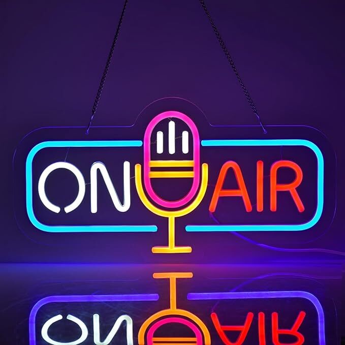 Boono ON AIR サインランプ オンエアー ライト ネオンライト 壁掛け ネオンサイン ネオン管