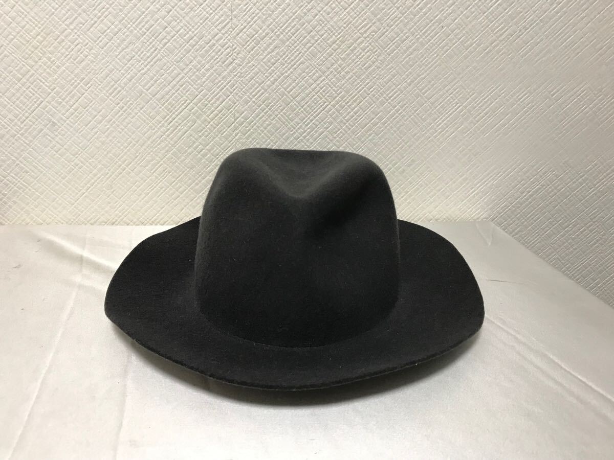 本物カシラCA4LAウールハット帽子キャップボウシハンチングメンズレディースアメカジワークS緑グリーン日本製_画像2