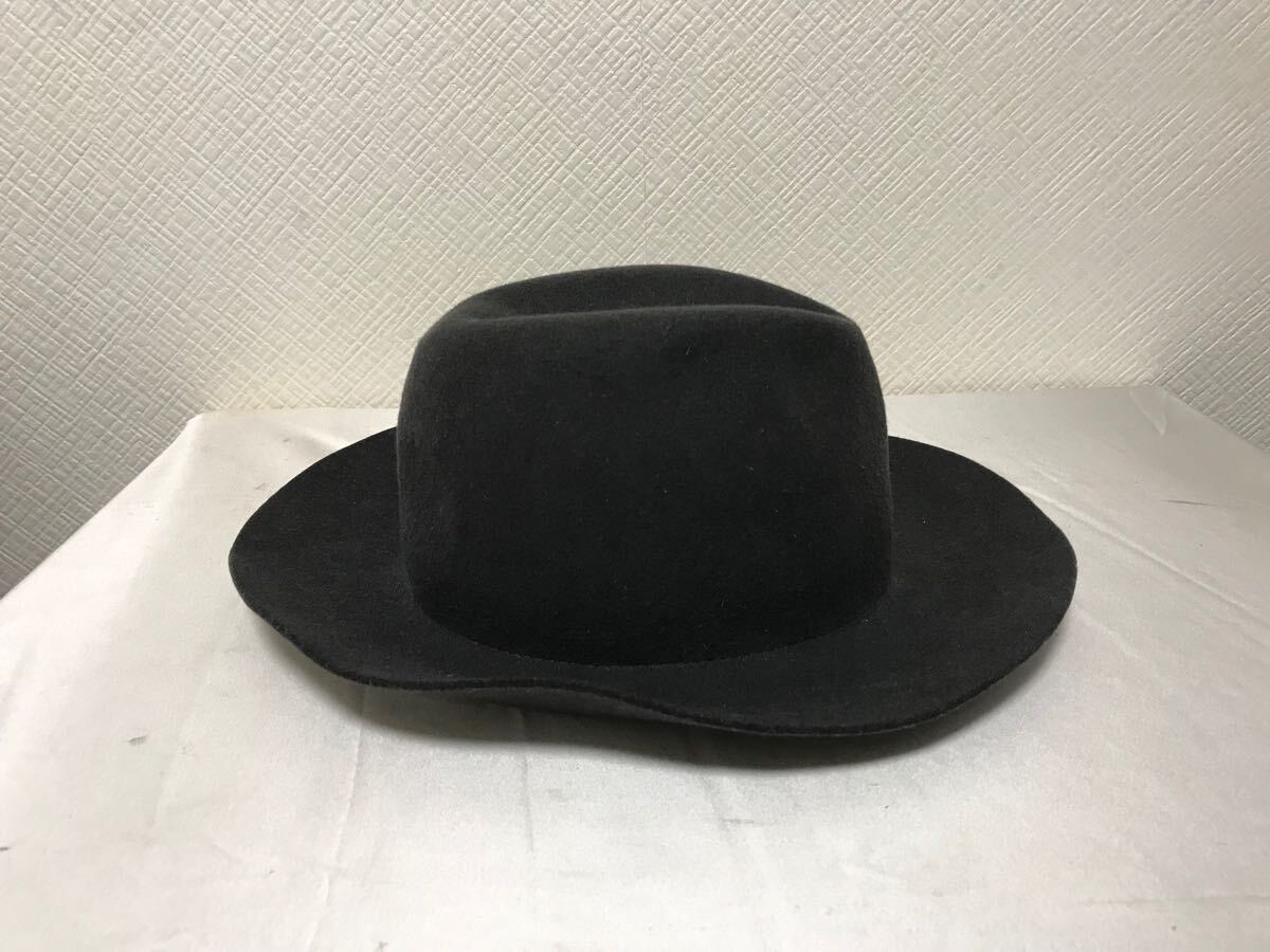 本物カシラCA4LAウールハット帽子キャップボウシハンチングメンズレディースアメカジワークS緑グリーン日本製_画像3