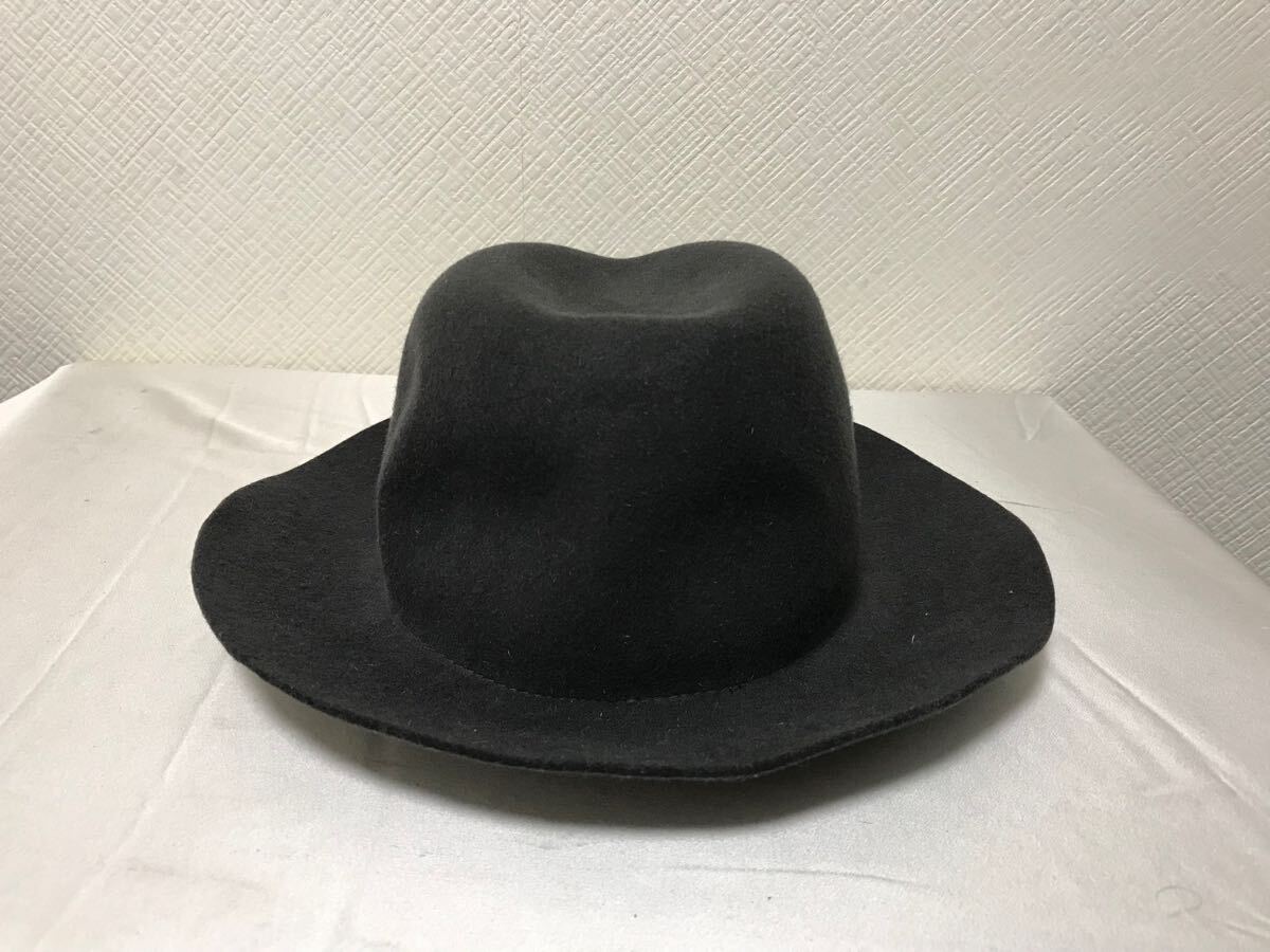 本物カシラCA4LAウールハット帽子キャップボウシハンチングメンズレディースアメカジワークS緑グリーン日本製_画像4