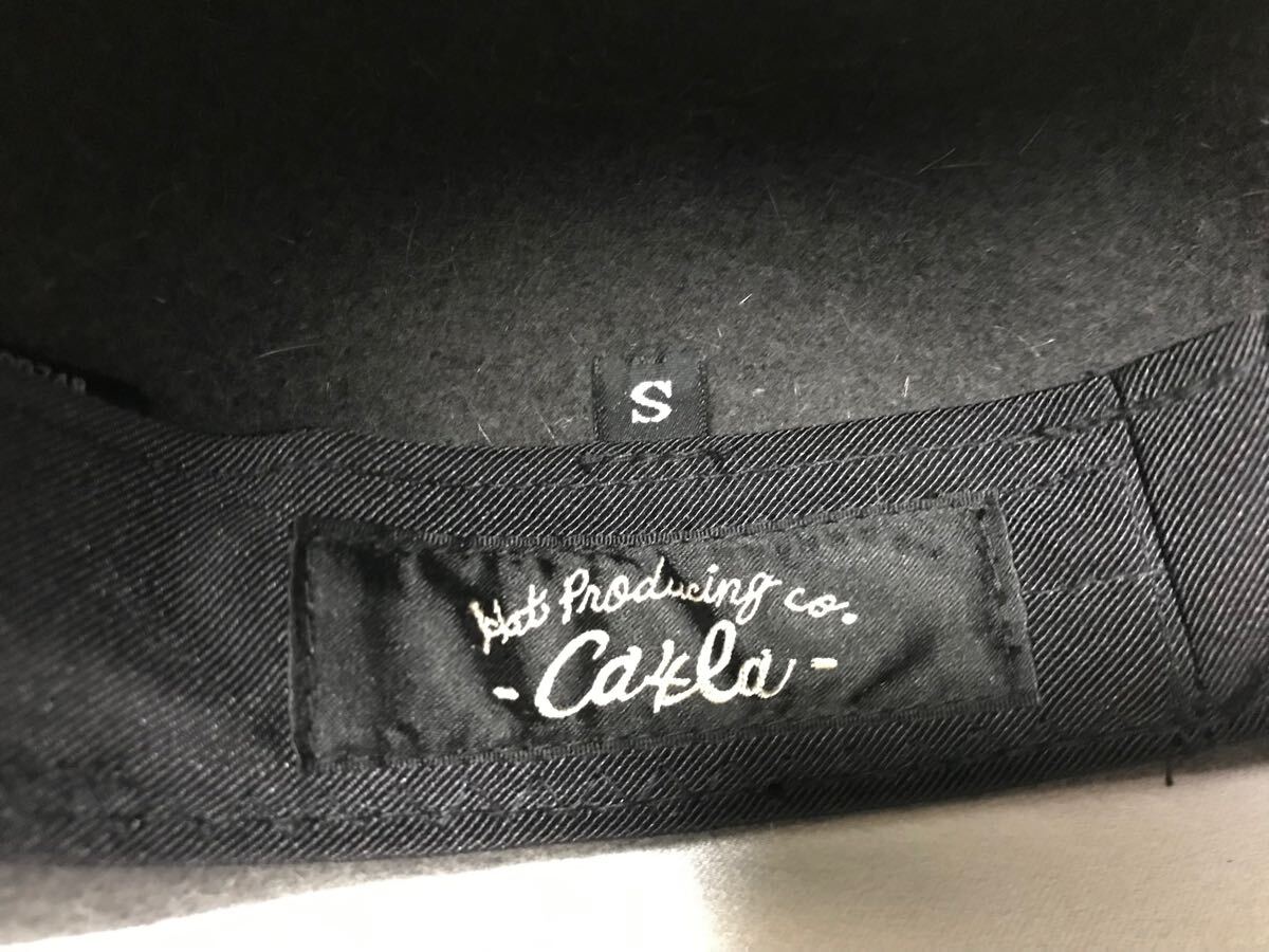 本物カシラCA4LAウールハット帽子キャップボウシハンチングメンズレディースアメカジワークS緑グリーン日本製_画像7