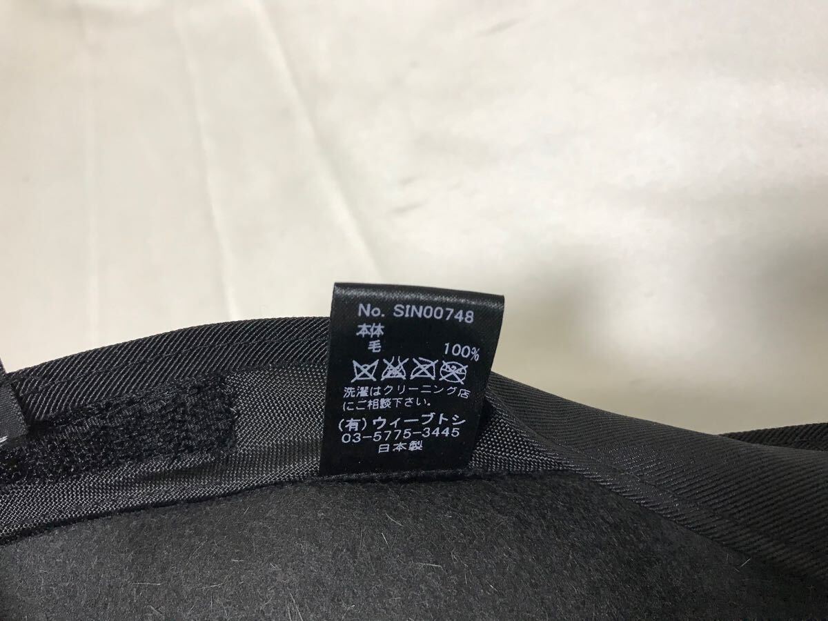 本物カシラCA4LAウールハット帽子キャップボウシハンチングメンズレディースアメカジワークS緑グリーン日本製_画像8