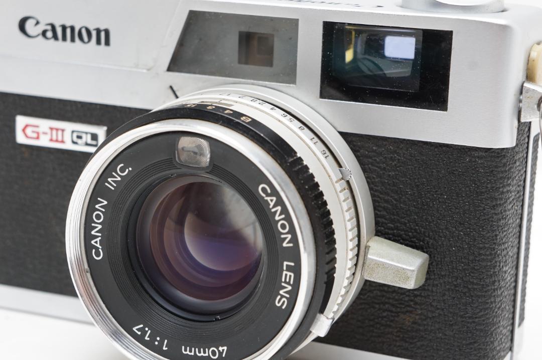 Canon Canonet QL17 G-Ⅲ G3 40mm f1.7|レンジファインダー Canon Canonet QL17 G-Ⅲ G3 40mm f1.7|レンジファインダー