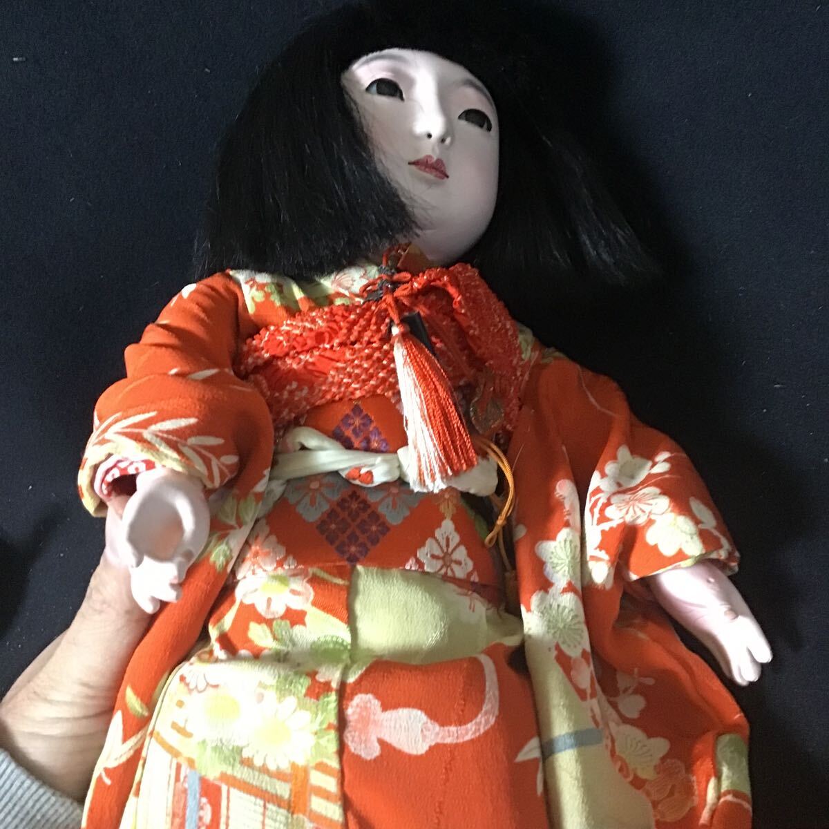 【超目玉】 市松人形 高さ 共箱入り ガラスケース入り 丸屋 丸平 大木平蔵 その他