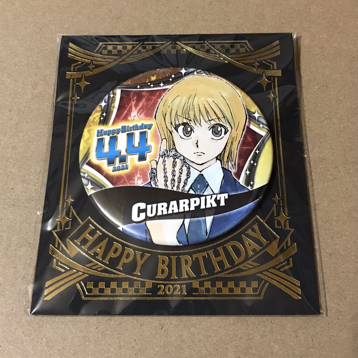 HUNTER×HUNTER クラピカ バースデー 缶バッジ ジャンプショップ HUNTER×HUNTER クラピカ バースデー 缶バッジ ジャンプショップ