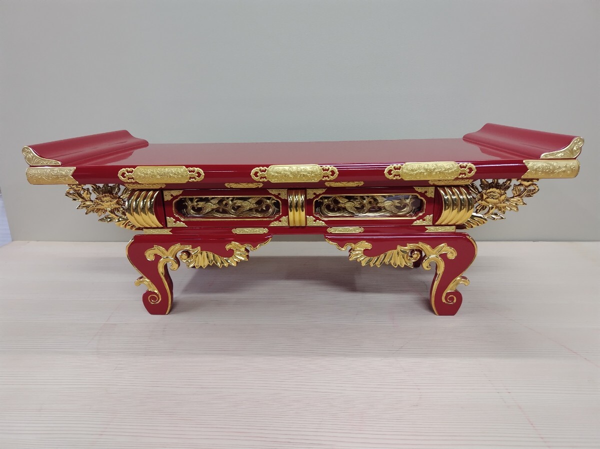 前机若葉型30号（3尺　91センチ）朱塗り本金箔金メッキ金具仕様新品
