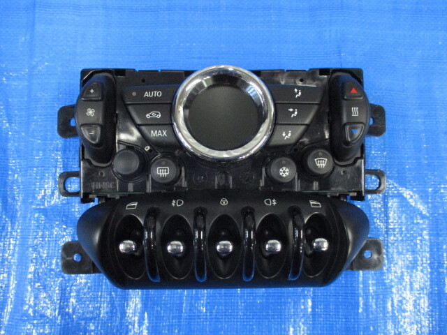 ●BMW MINI mini ミニ 後期 R56 R55 AC エアコン PW パワーウィンドウ フォグ スイッチ パネル 作動確認済みです●