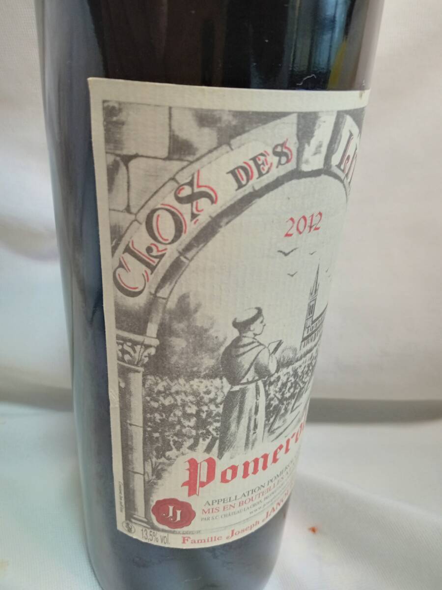 2012 black telitani/CLOS DES LITANIES Famille Joseph Janoueix bordeaux pom roll /Pomerol 750ml 13.5%