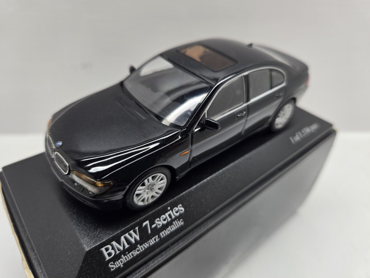 1/43 MINICHAMPS BMW 7-series 2001 Saphirschwarz metallic (431020202)Black metallic 1:43 ミニチャンプス ブラックメタリック 入手困難