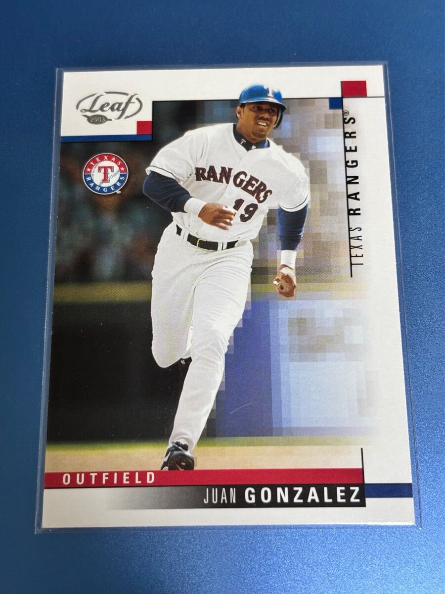 2003Donruss 113 JUAN GONZALEZ テキサス・レンジャース レギュラーカード_画像1