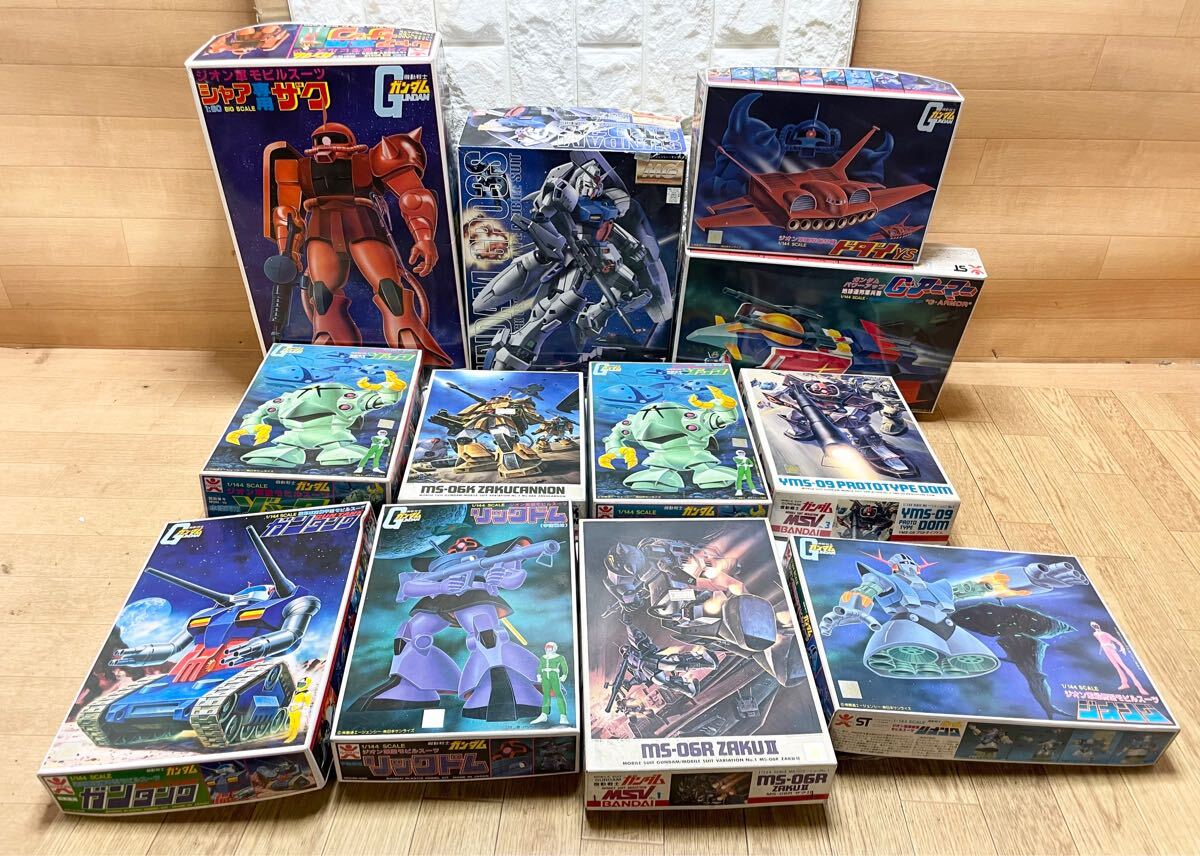 未使用☆ 未組立☆MG 機動戦士ガンダム 1/100 RX-78 BANDAI バンダイ 1/144 ガンタンク ジオング ザク ゾック 等 大量 まとめて 12点 21