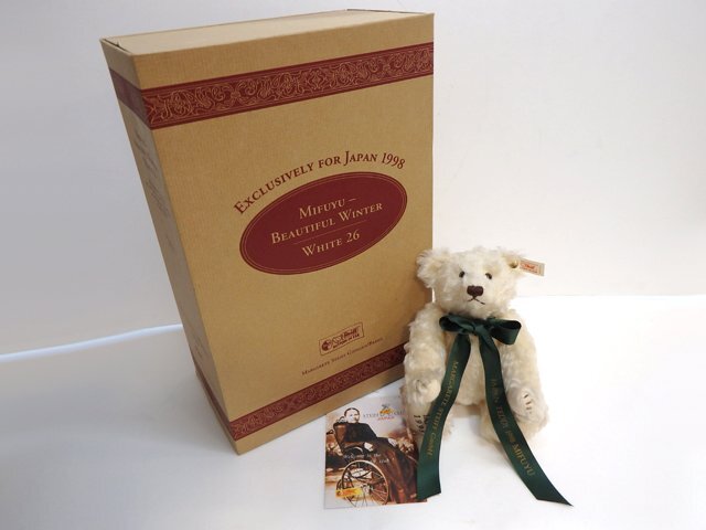 ★ STEIFF シュタイフ社 テディベア 日本限定3000体 1998年 MIFUYU ミフユ 約26cm 専用箱付き ぬいぐるみ ★