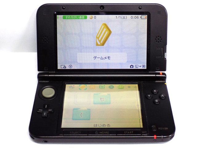 ジャンク品 NINTENDO 任天堂◆ニンテンドー3DS LL/SPR-001 ブラック 3Dスクリーン 本体のみ