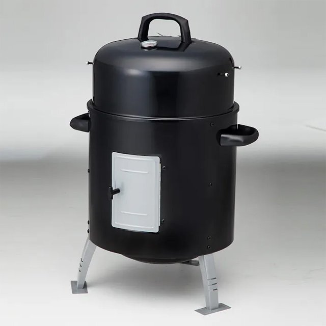 ★ 開封未使用品 ★ CAINZ カインズ 大型BBQスモーカーグリル バーベキュー アウトドア 燻製 キャンプ ★