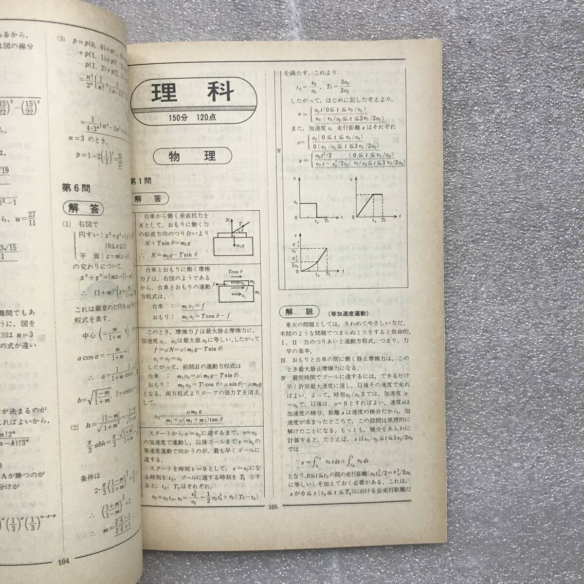 貴重】『東京大学問題集(「昭和61年 東大入試問題集」&「昭和60 貴重】『東京大学問題集(「昭和61年 東大入試問題集」&「昭和60