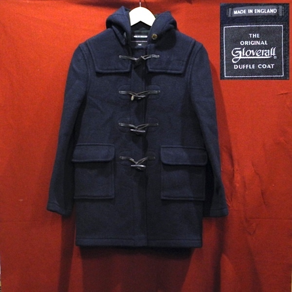 GLOVERALL グローバーオール 90's オールド ビンテージ 英國(guó)制 イングランド制 ダッフルコート ジャケット 紺 キッズ 9 YEARS 134cm / XS