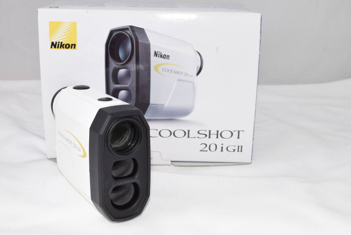 綺麗な展示品☆Nikon COOLSHOT 20i G II☆ゴルフ用レーザー距離計☆高低差対応☆130g小軽量ボディー☆ケース付☆安心のメーカー1年保証付①