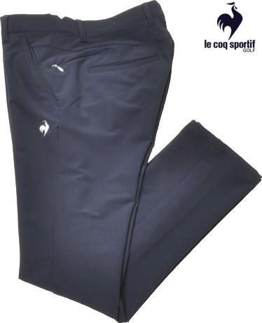 ☆新品未使用☆le coq sportif ゴルフ☆ストレッチフォーサー テーパード ロングパンツ☆ネイビー☆ウェスト85㎝ 股下73㎝ わたり幅34㎝