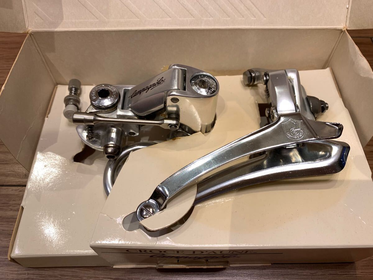 カンパニョーロ campagnolo クローチェダウネ Croce d’aune フロント リア ディレイラー セット コルサ レコード 期 Cレコ c record