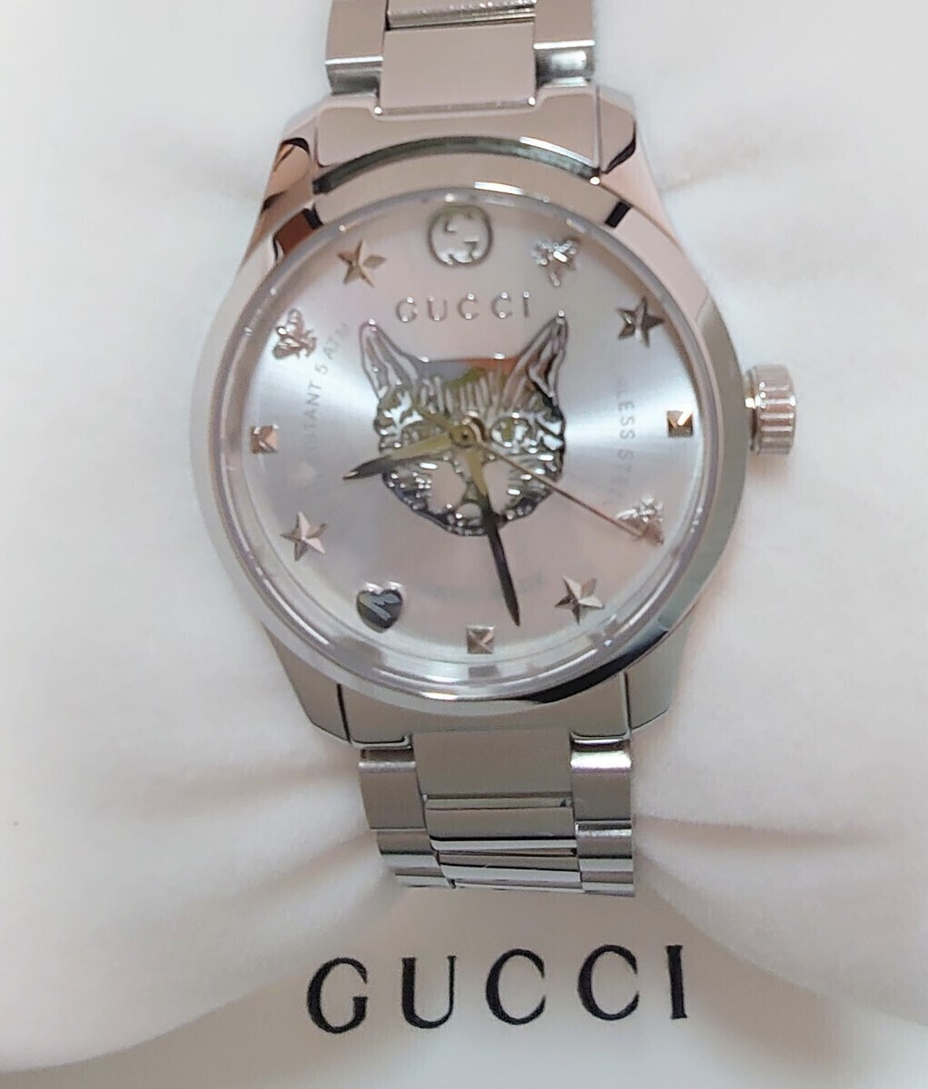 新品未使用 グッチ GUCCI Gタイムレス レディース 腕時計 猫 新品未使用 グッチ GUCCI Gタイムレス レディース 腕時計 猫