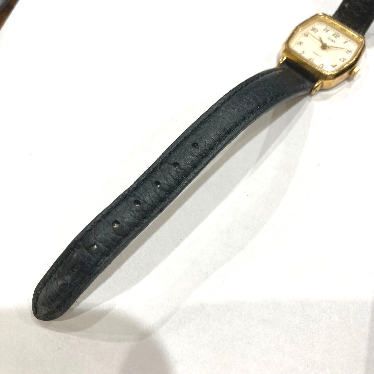 ジャンク●SEIKO/セイコー● ALBA V811-5551 クォーツ 六角形文字盤 レディース 腕時(shí)計(jì) ベルトに傷み有