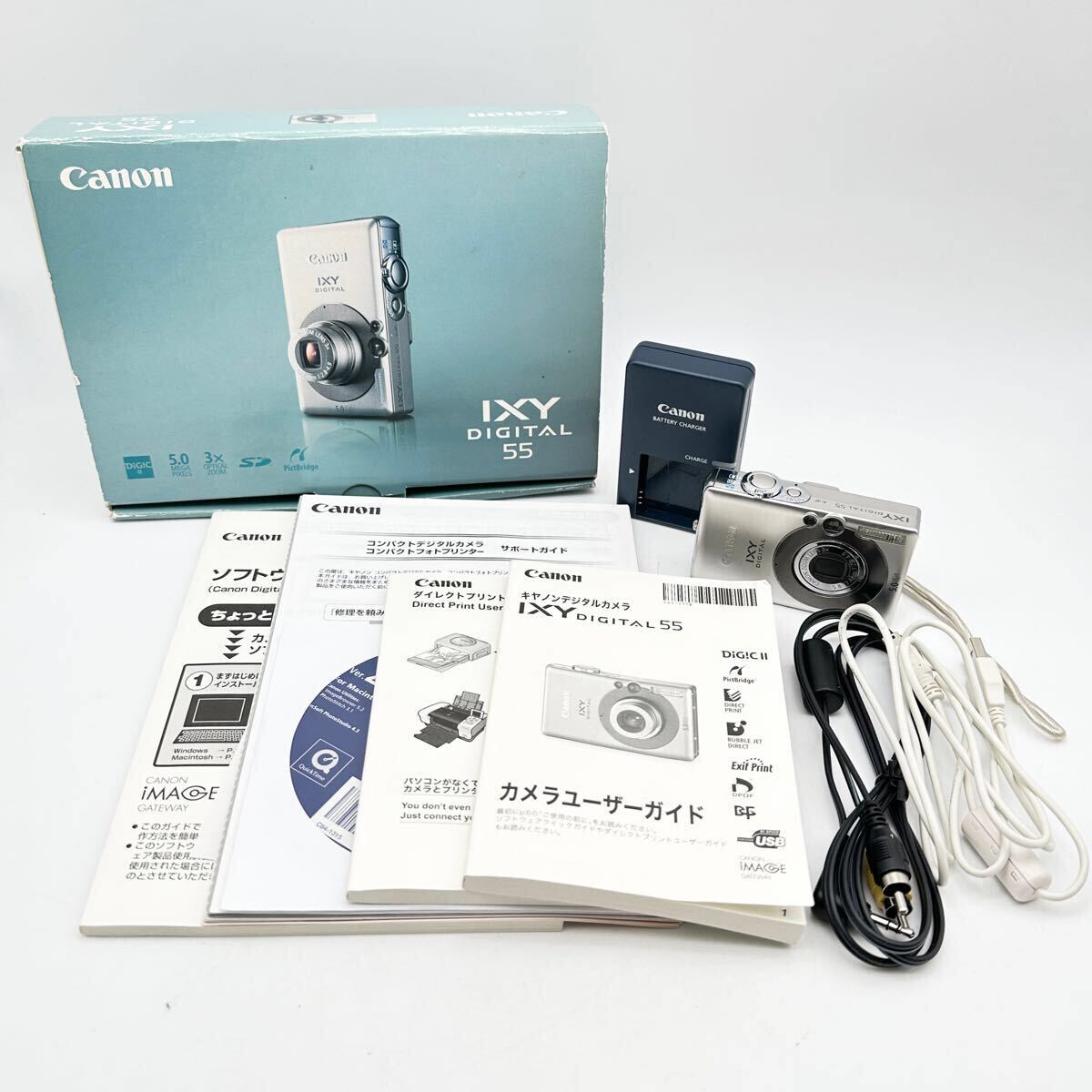 FN13830V【1000円スタート!!】Canon キャノン IXY DIGITAl 55 デジカメ デジタルカメラ カメラ コンパクトカメラ