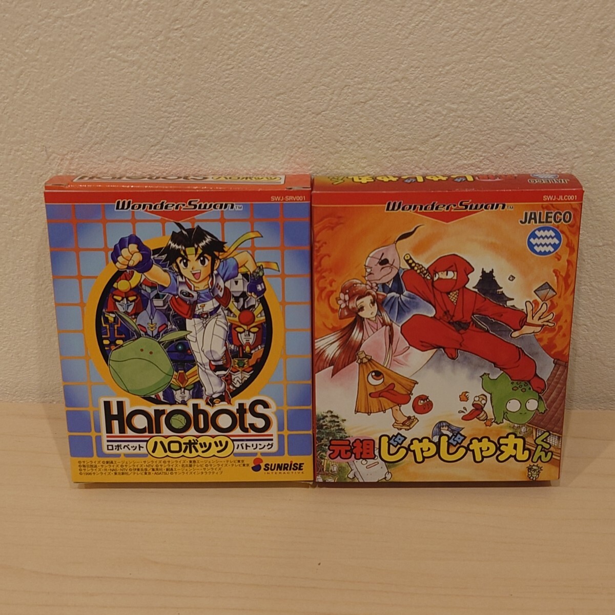 ◎A311 WonderSwan ソフト 2点まとめて ハロボッツ / 元祖じゃじゃ丸くん 元箱付属 ワンダースワン ゲームソフト 