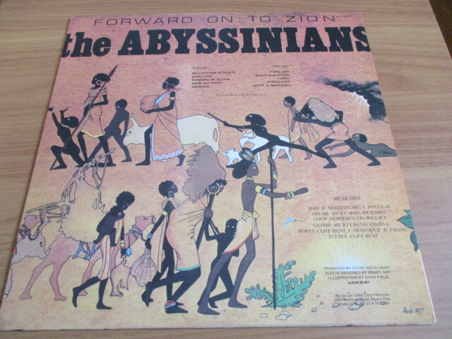 ABYSSINIANS LP!FORWARD ON TO ZION, 80s UK RE-LP, SATTA! прекрасный товар 