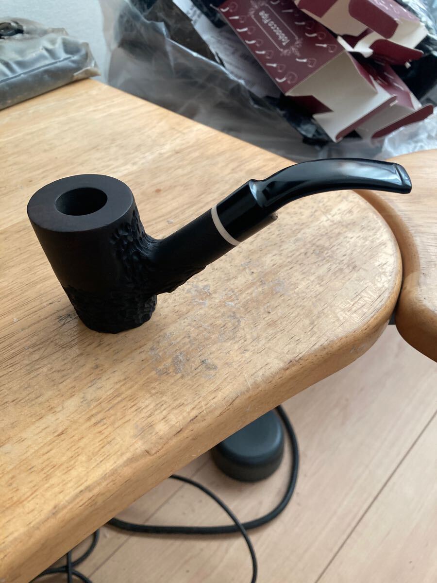 新品　黒檀製パイプ　自立型(？) 8ミリフィルター　喫煙具