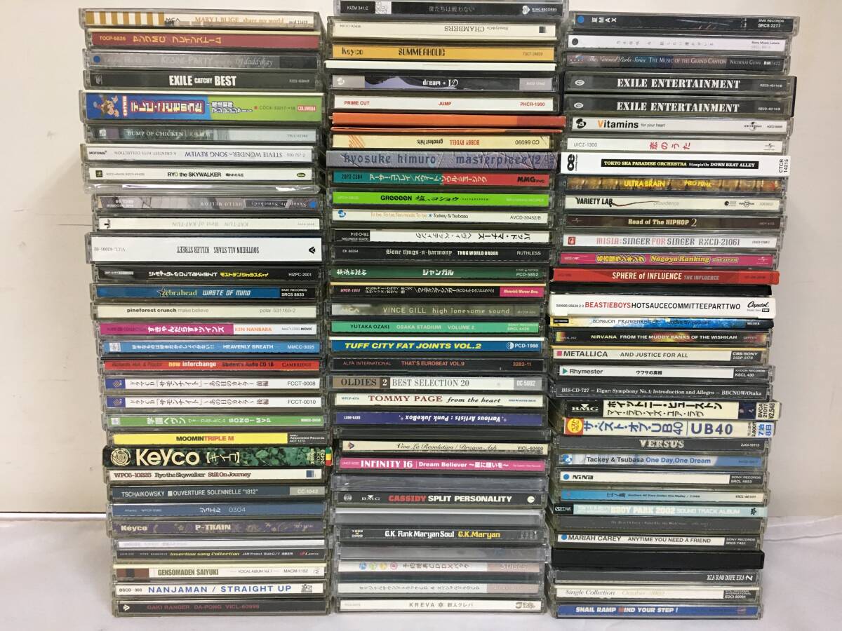 A2788　CD 100枚 まとめ 大量 洋楽 邦楽 ジャンル色々 ポップス アニメ ロック 現状品
