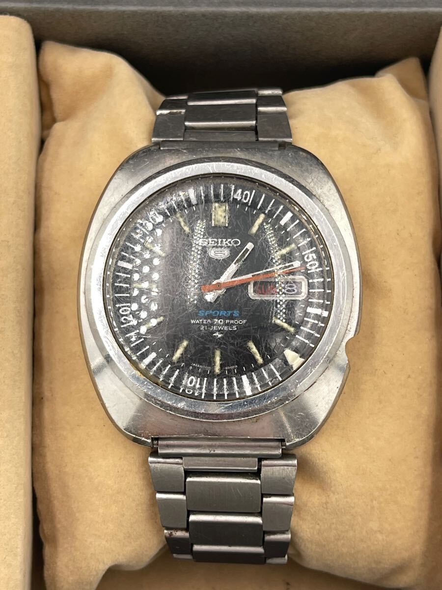 ①④ SEIKO 5 SPORTSセイコーファイブスポーツ インナー回転ベゼル 