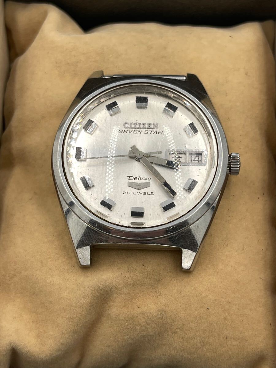 ② CITIZEN SEVEN STAR Deluxe シチズン セブンスター デラックス 23石 自動巻き 4-520246TA 