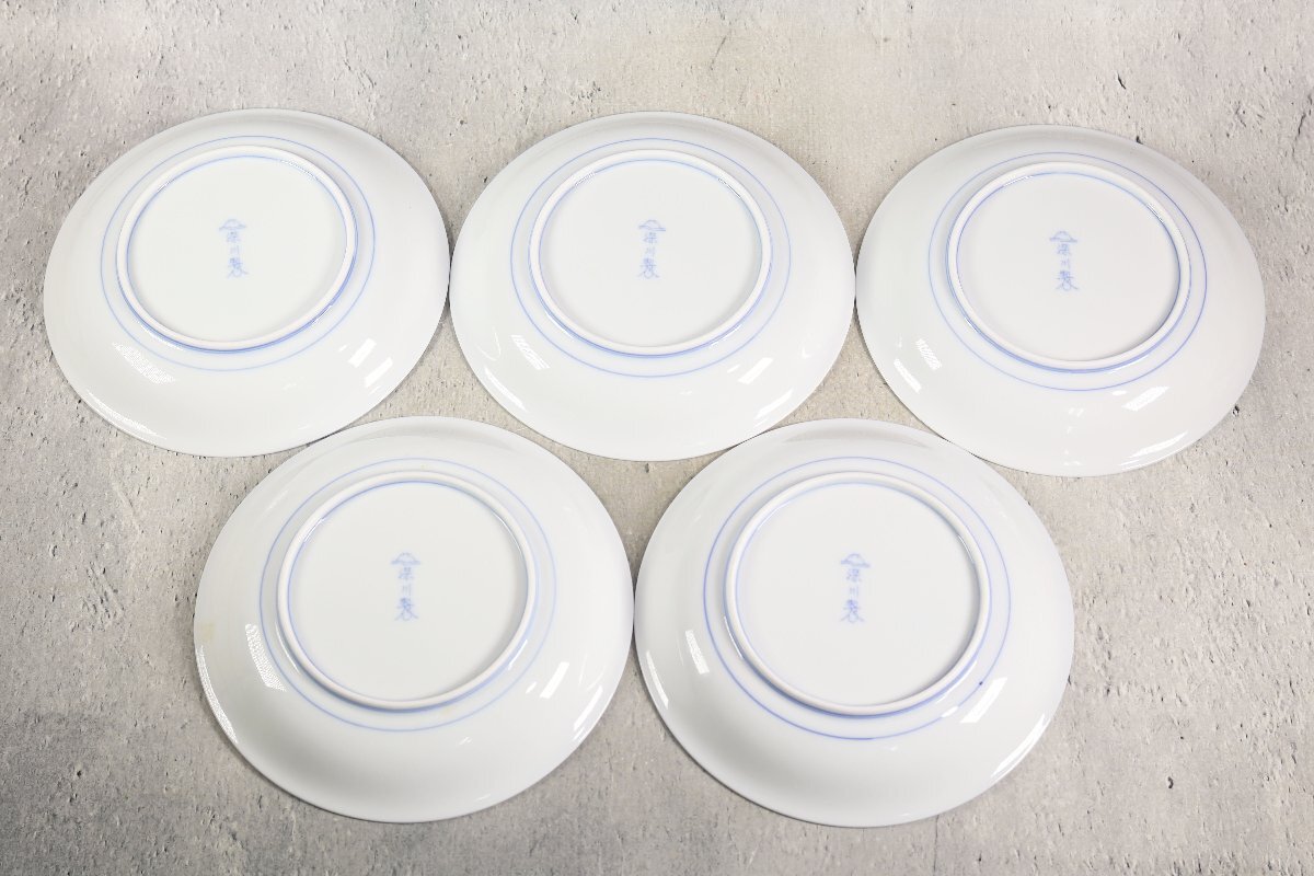 極美品 深川製磁 牡丹金ミル 和皿揃 5枚セット 皿 陶器 和食器 極美品 深川製磁 牡丹金ミル 和皿揃 5枚セット 皿 陶器 和食器
