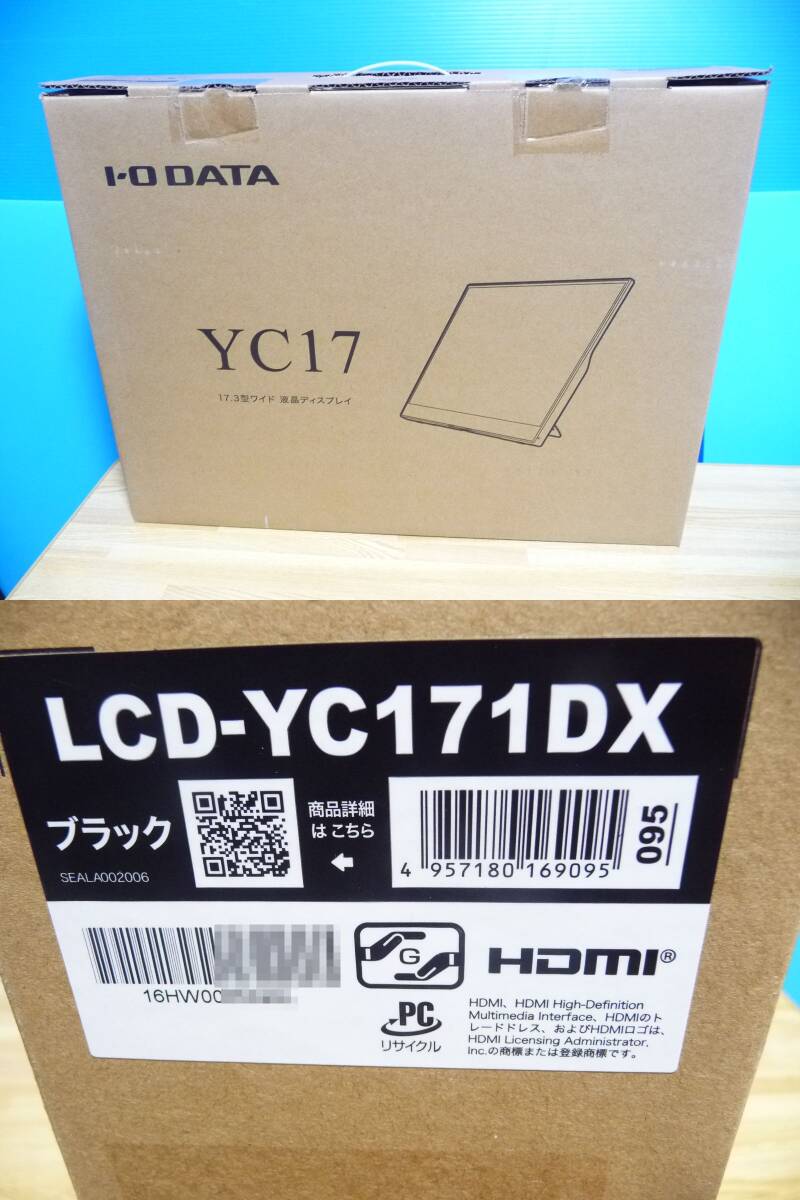 展示極上品 I-O DATA 17 3型モバイルモニター LCD-YC171DX [広 展示極上品 I-O DATA 17 3型モバイルモニター LCD-YC171DX [広