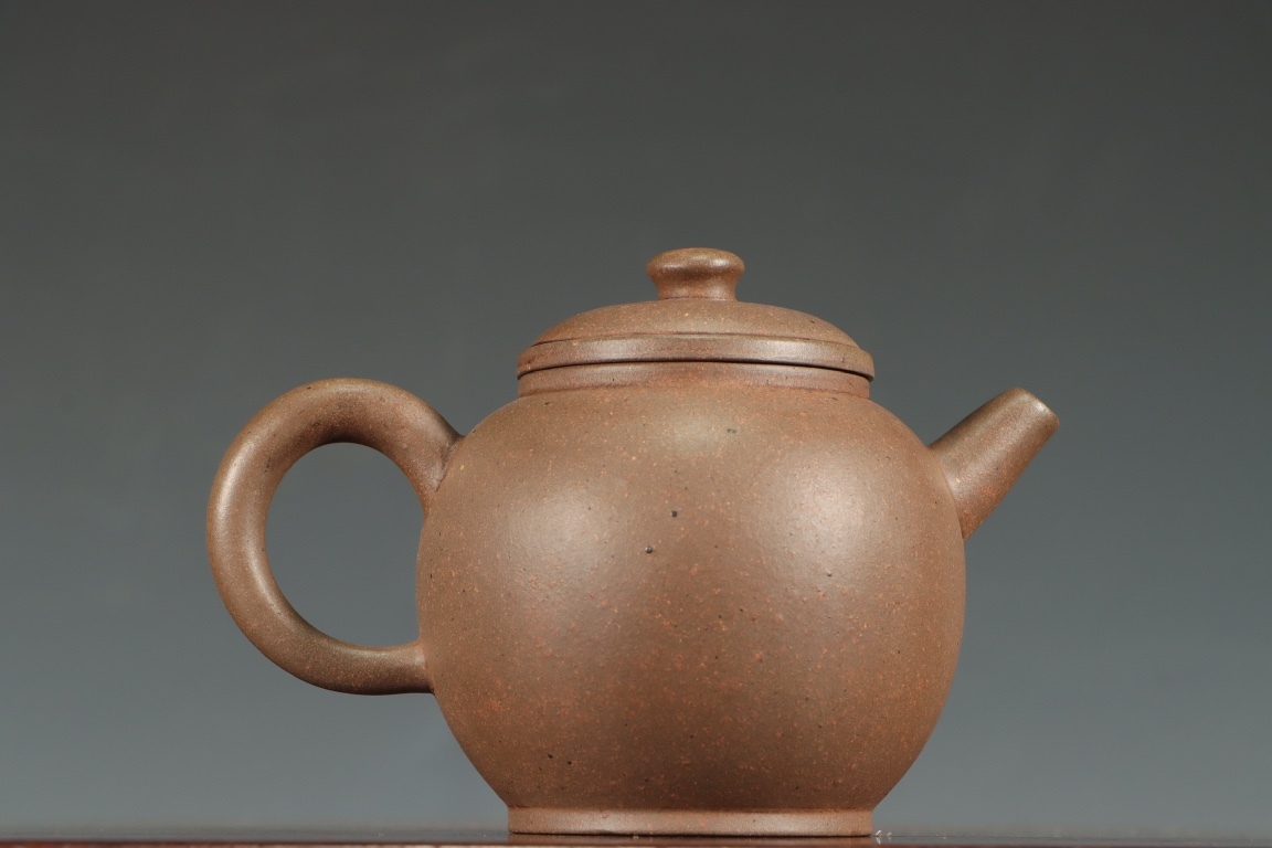 吉古」紫砂壺【金士恒】重量143g 朱泥 段泥 急須 煎茶道具 紫砂