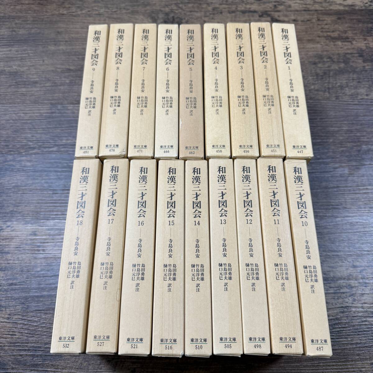 6800円 K-7407□東洋文庫 和漢三才図会 全18巻 全巻セット□寺島 6800円 K-7407□東洋文庫 和漢三才図会 全18巻 全巻セット□寺島