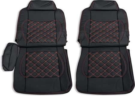  Hino Ranger Pro seat cover glossless . driver`s seat passenger's seat diamond stitch red ANCV010LR-RL