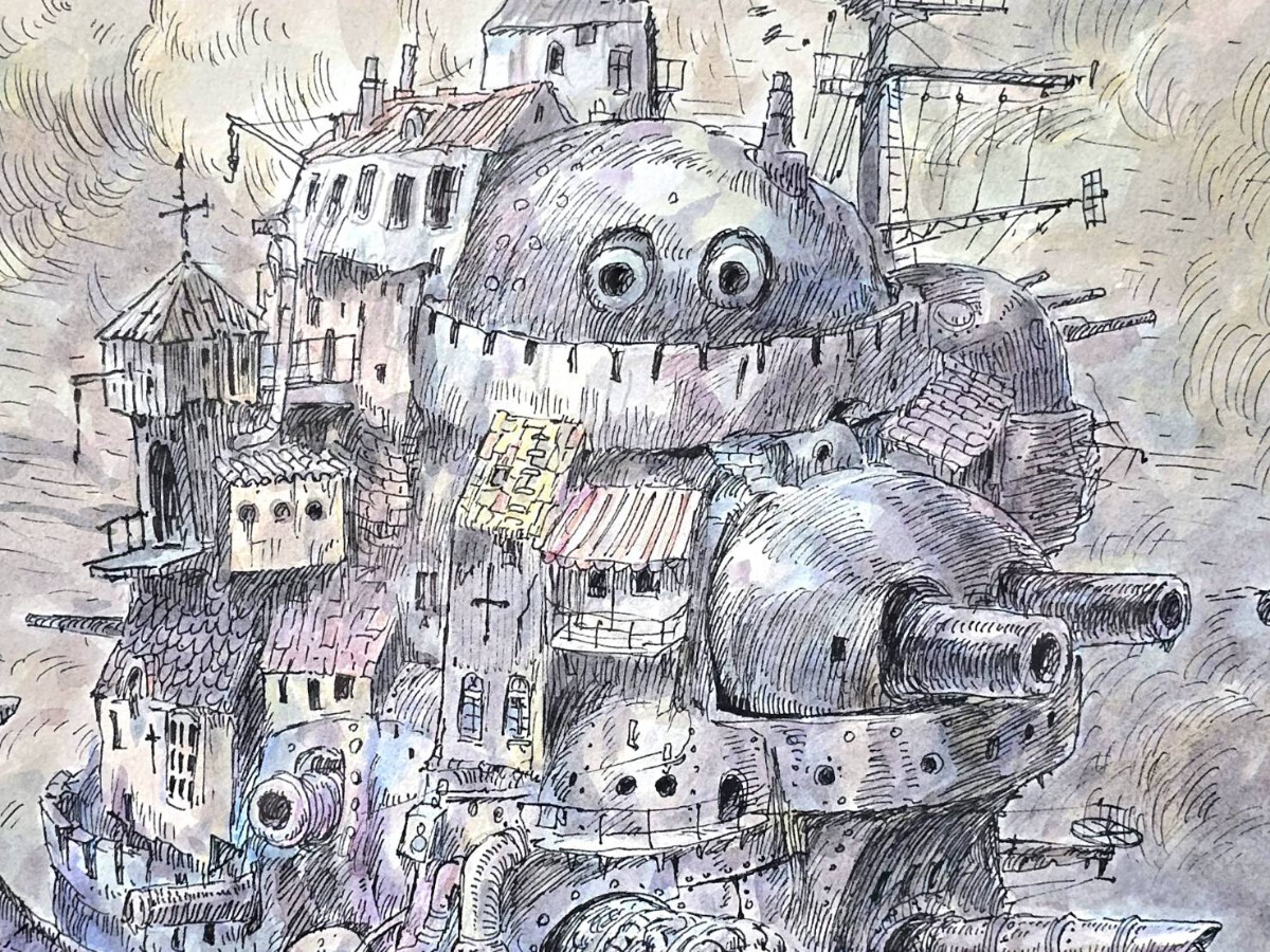 368 希少 ハウルの動く城 宮崎駿 ジブリ 城のモデルとなったスケッチ