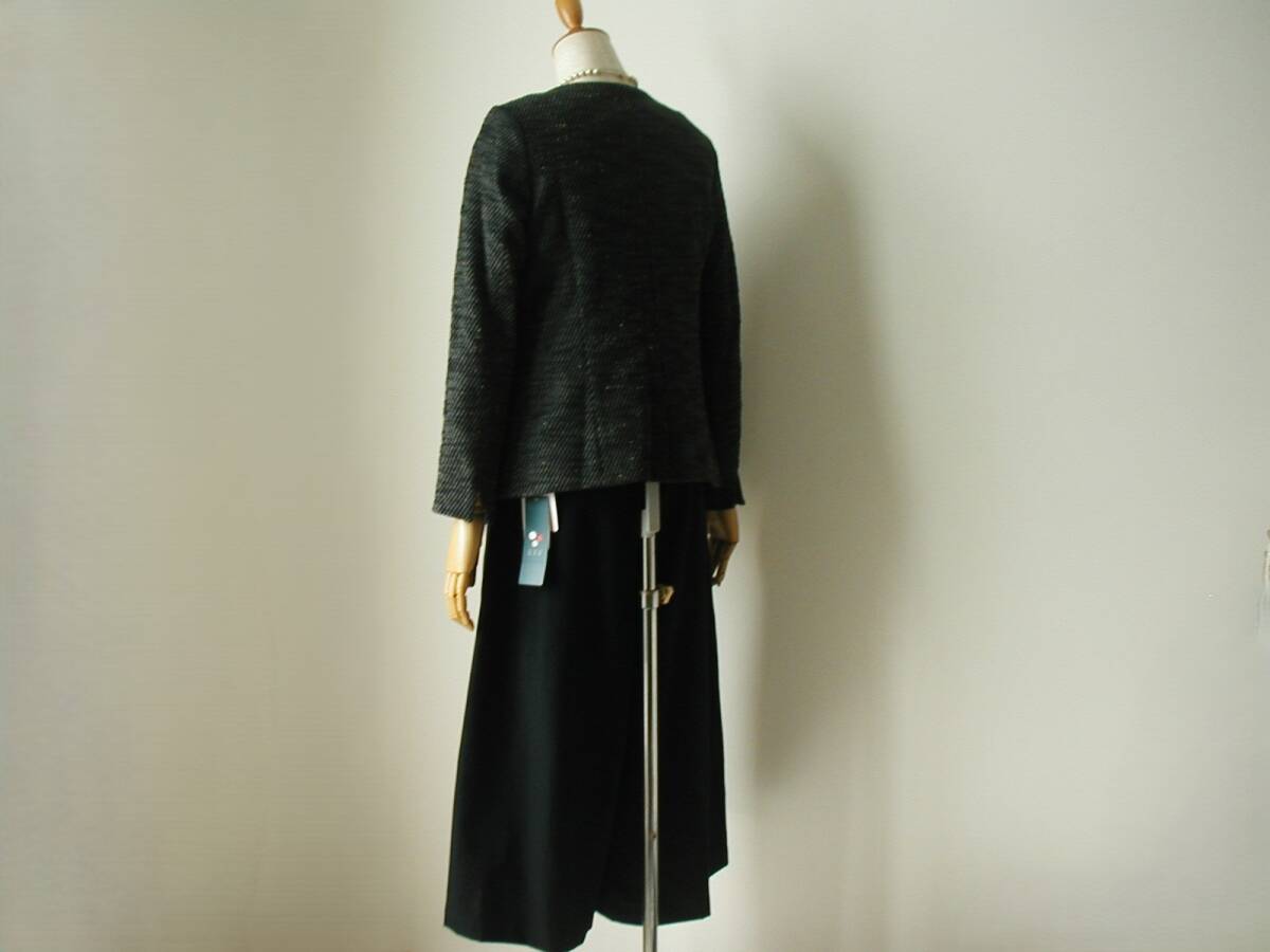 新品a.v.vのジャケットとchocol raffine robe ショコラフィネローブのパンツ セットアップ★入學(xué)式/卒業(yè)式/ツイード/ネイビー濃紺/スーツ