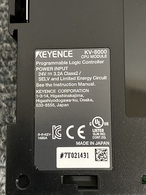 ◇30586K6033)中古 キーエンス KV-8000 +KV-XLE02 +KV-PU1 ◇30586K6033)中古 キーエンス KV-8000 +KV-XLE02 +KV-PU1