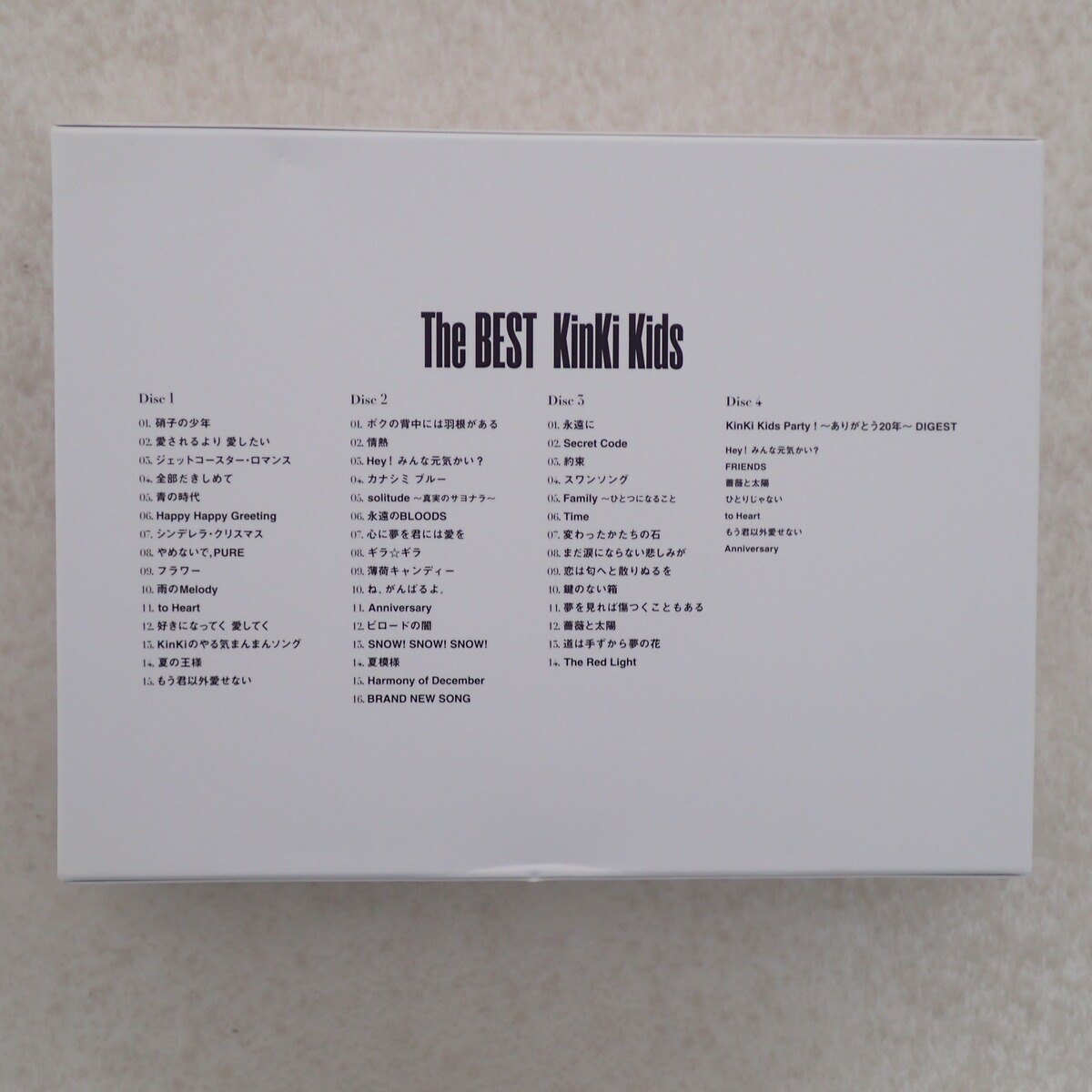 KinKi Kids CD/Blu-ray The BEST 初回限定盤 3CD+Blu-ray キンキ