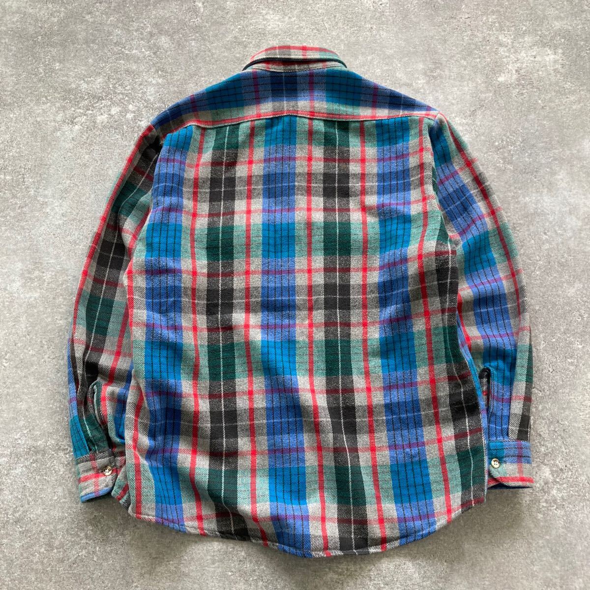 FIVE BROTHER】良配色 ファイブブラザー フランネルシャツ 90s FIVE BROTHER】良配色 ファイブブラザー フランネルシャツ 90s