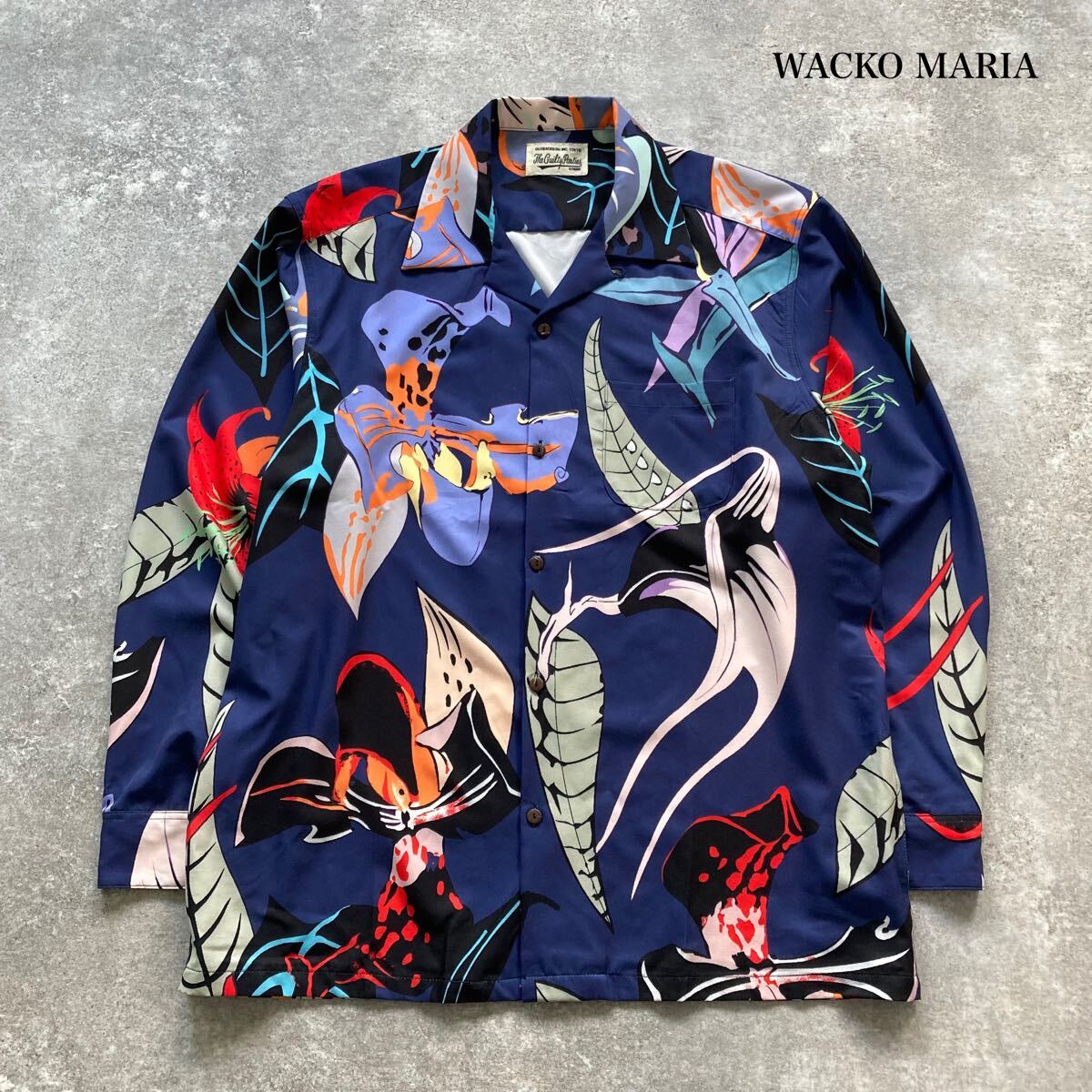 WACOMARIA 長袖 アロハシャツ WACKO MARIA】ワコマリア 長袖アロハシャツ オープンカラー
