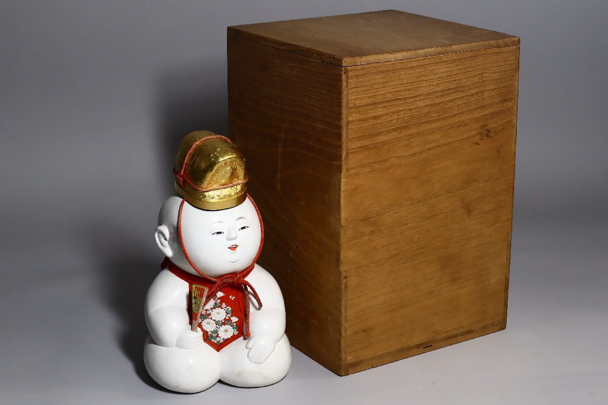 (税込) 稚児人形 時代箱 烏帽子童子 御所人形 日本人形 風俗 時代置物 御所人形