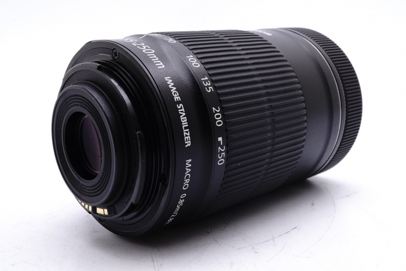 * прекрасный товар * Canon EF-S 55-250mm IS F4-5.6 STM MACRO Lens Canon чистый исправно работает стабилизация изображения линзы *161
