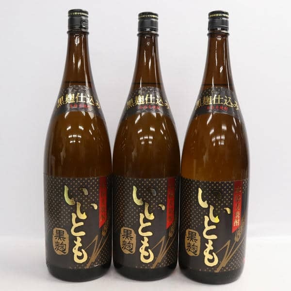 1円~【3本セット】いいとも 黒麹 25度 1800ml M24J290294