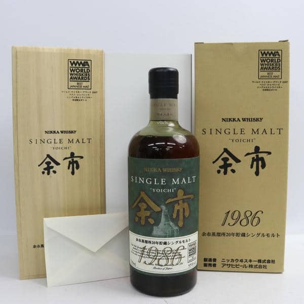 NIKKA（ニッカ）余市 余市蒸溜所20年貯蔵 シングルモルト 1986