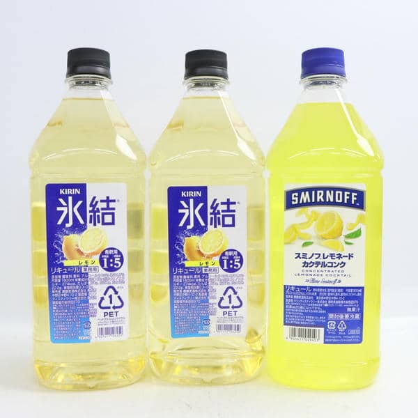 1円~【3本セット】リキュール各種（キリン 氷結 レモン 33％ 1800ml 等）M24J290309