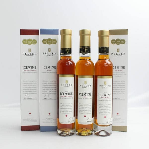 1円~ 【3本セット】PELLER ESTATES（ペラー エステート）アイスワイン ベビーボトル各種（カベルネ フラン 2016 11％ 200ml 等）R24J300015
